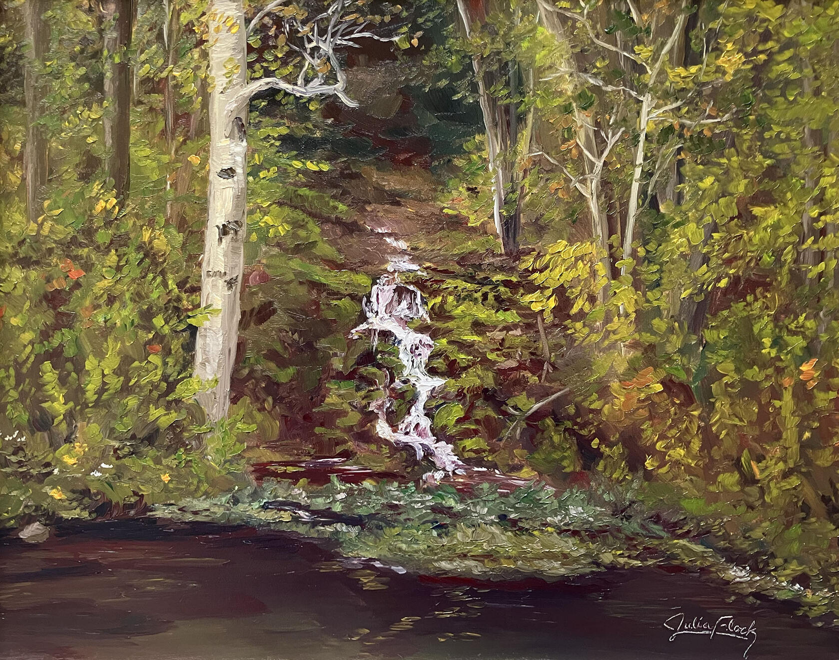 The Silver Spring oil on panel 11"x14"