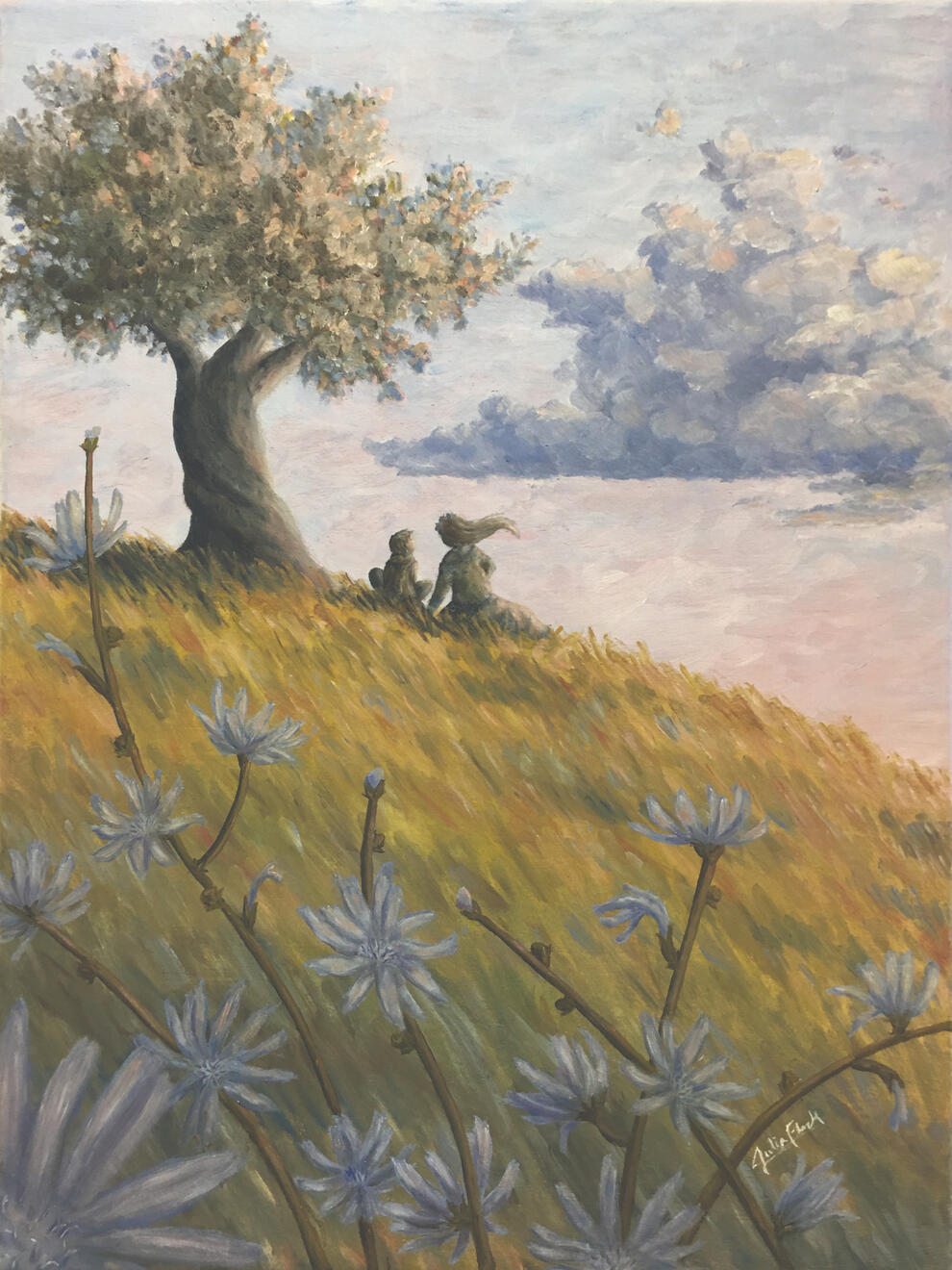 Pretend oil on canvas 24&quot;x18&quot;