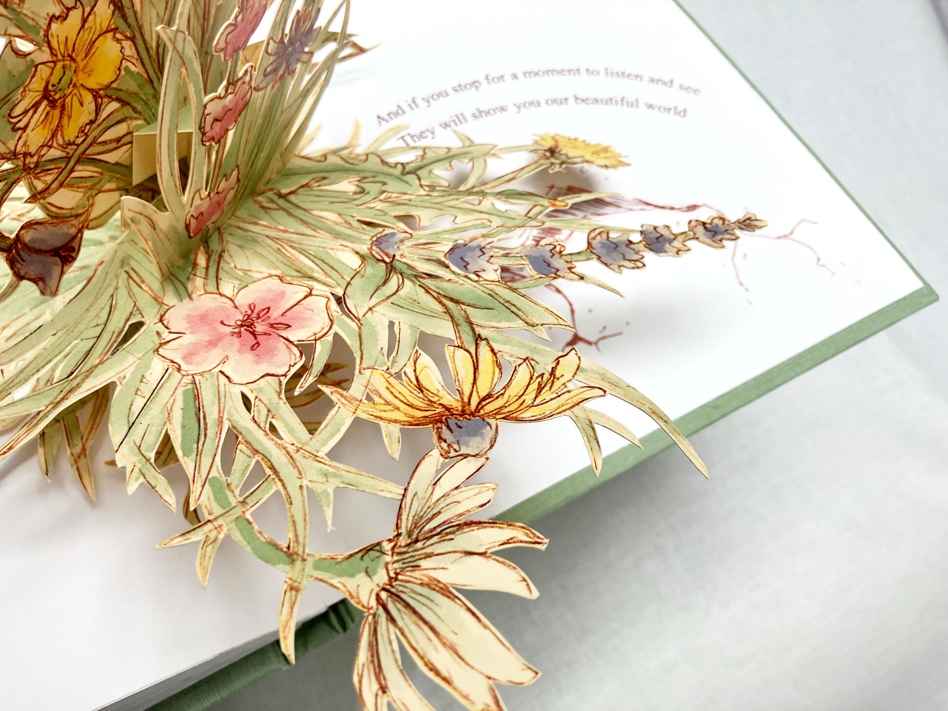 Pop-Up Flowers Illustration Pop-Up Flowers Illustration