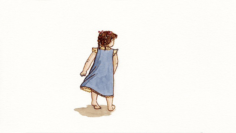 Twirl and Twirl and Twirl, Watercolor and Ink, 2023.