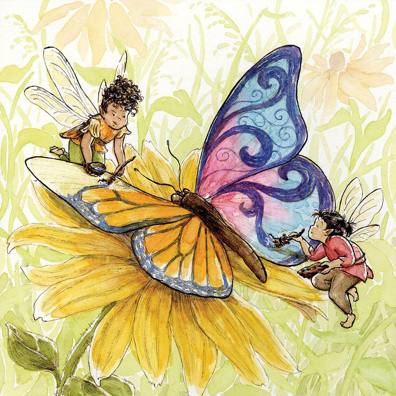 Mismatched, Watercolor and Ink, 2025.